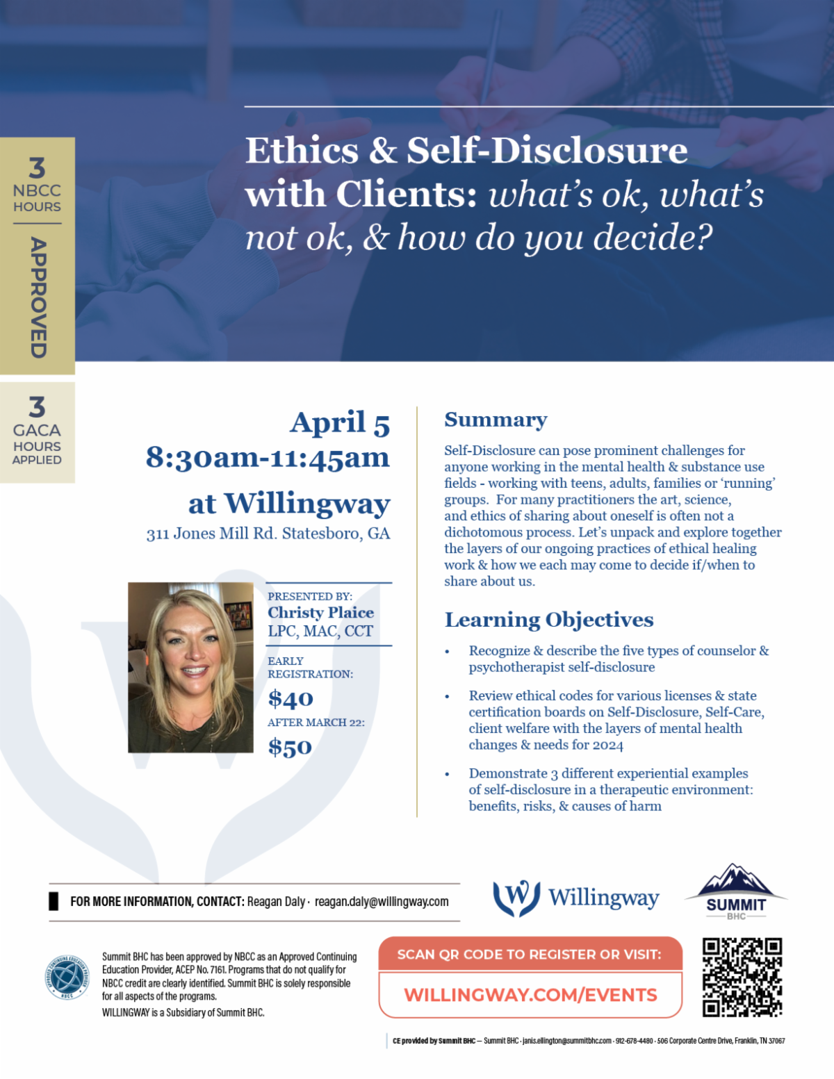Ethics & Self-Disclosure with Clients: what’s ok, what’s not ok, & how do you decide?